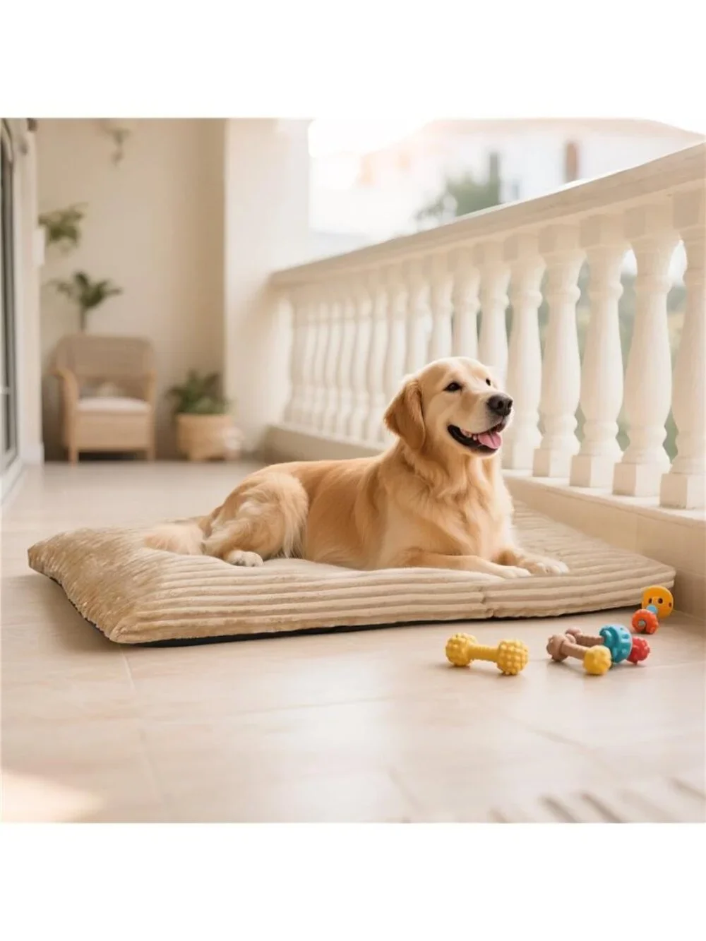 Washable Dog Bed Deluxe Plush Crate Comfy Kennel Pad Anti-Slip Pet M(30